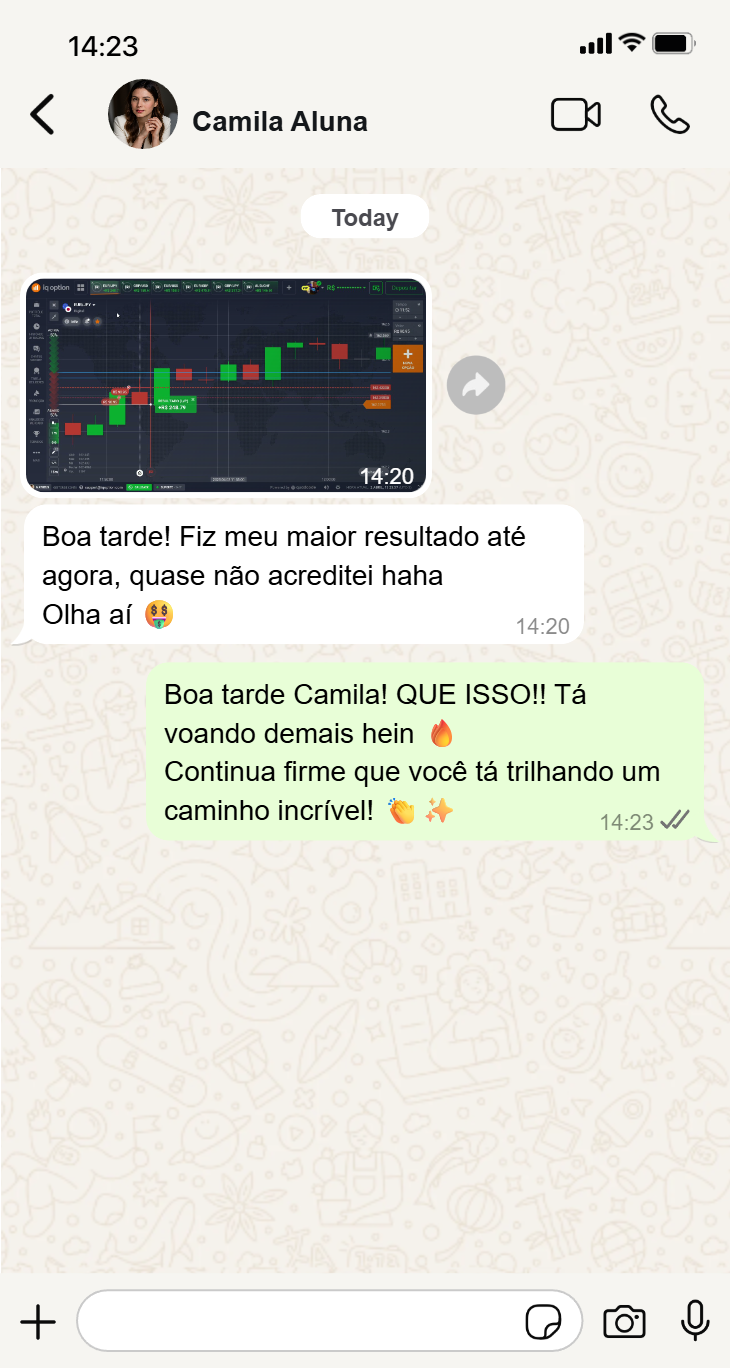 Depoimento de Camila - Maior resultado até agora